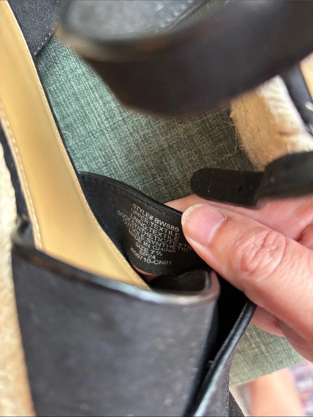 J. Crew black suede Espadrille Platform heels Sandals Classic Women’s 7.5 Summer